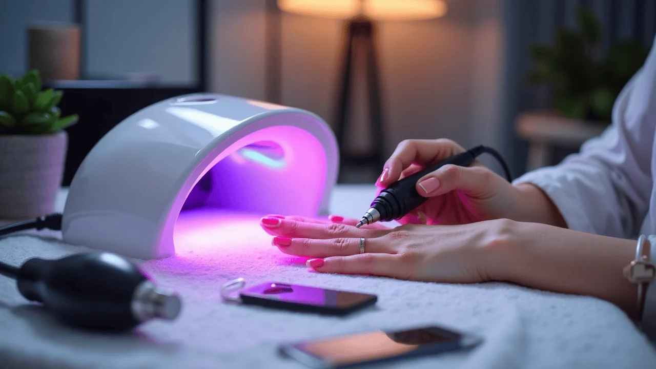 Équipements électriques indispensables : lampe UV/LED, ponceuse et aspirateur