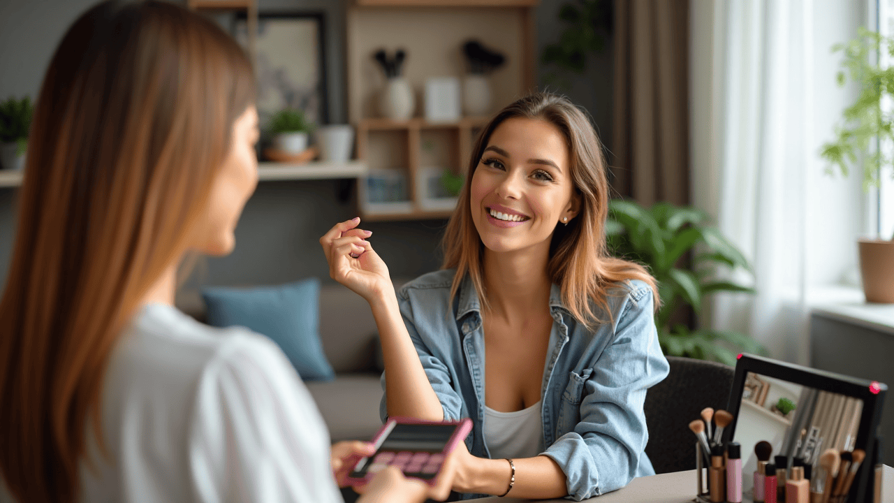 Avantages de la vente de maquillage à domicile