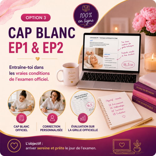 Option 3 – CAP Blancs EP1 & EP2 CAP Esthétique