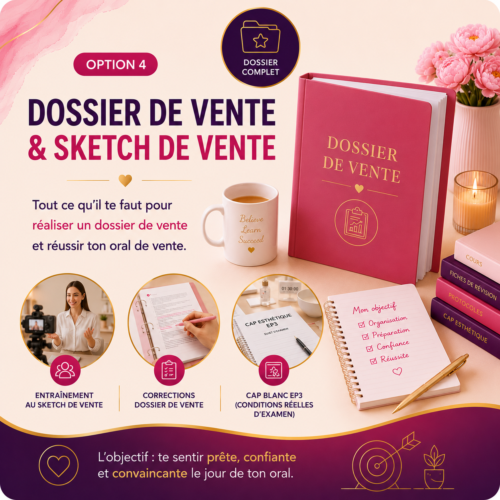 Option 4 – Préparation à l’oral de vente & au dossier de vente (EP3)